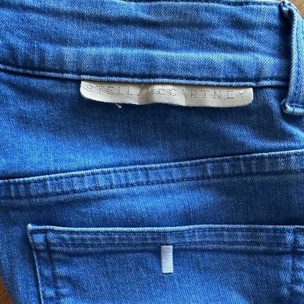 Stella Mc Cartney Jeans size 25 light blue bell bottom